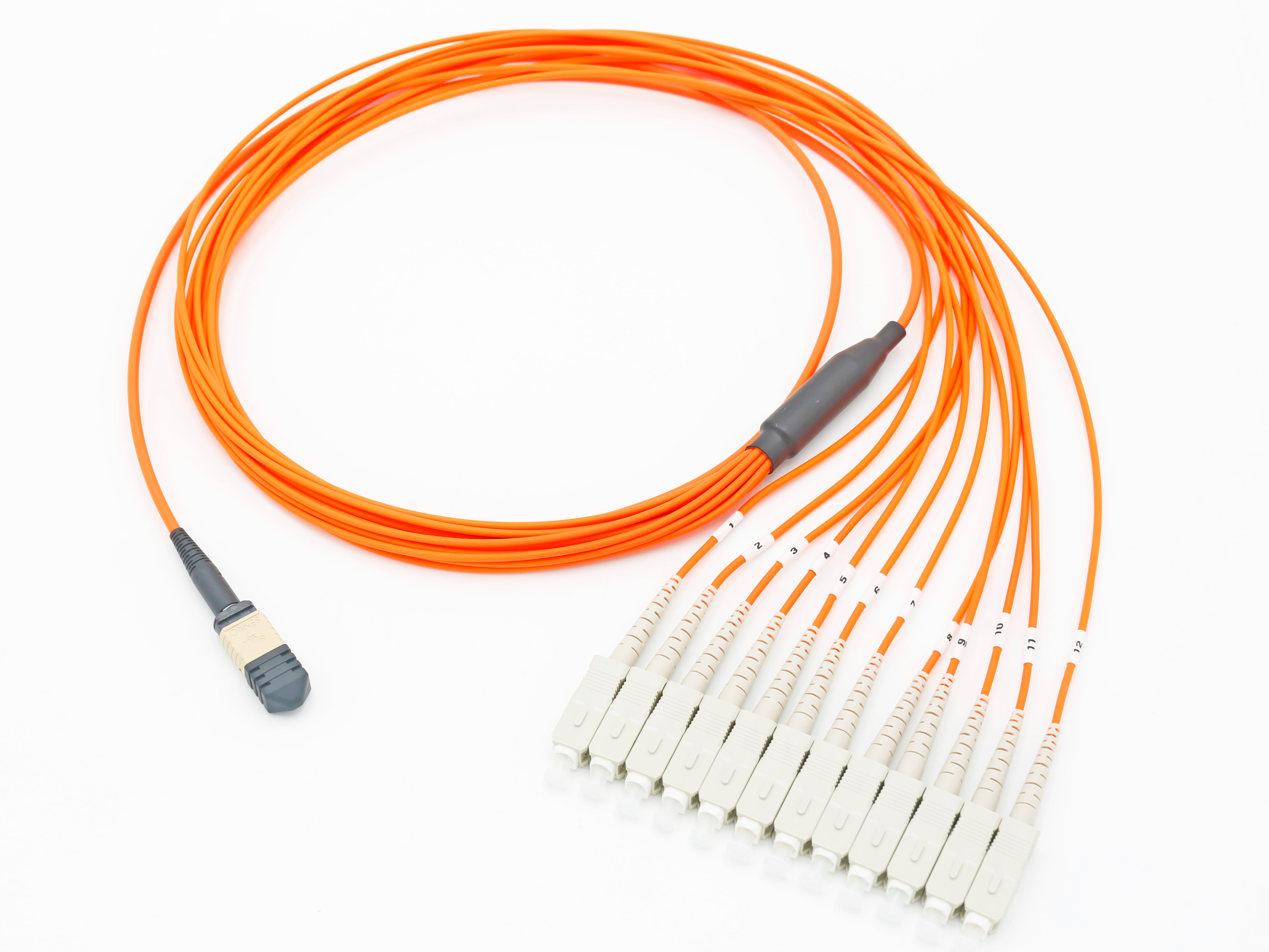 MPO-12 SC/UPC OM2 Orange Breakout Cable